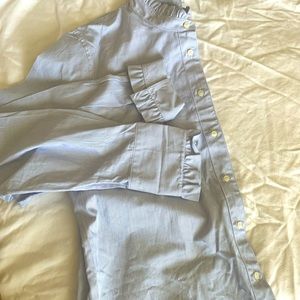 Jcrew shirt with ruffles XL